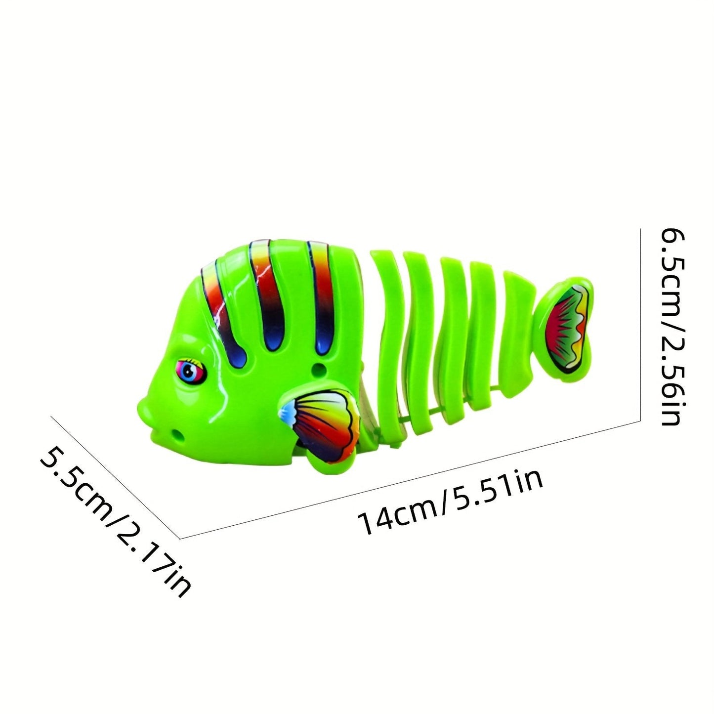 Colorful Winding Fish Shape Toy