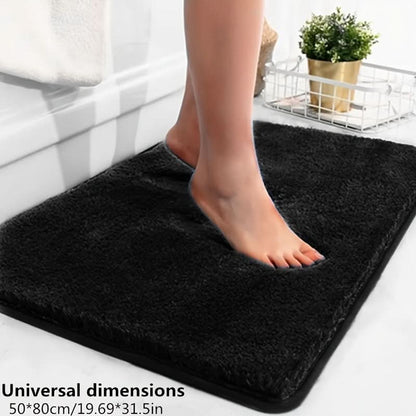 Plush Bathroom Mat with Extra Grip and Absorbency