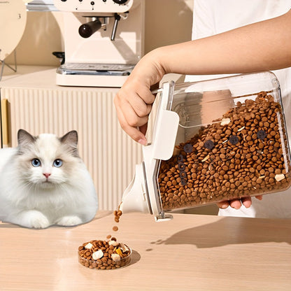 Pet Food Storage Container with Measuring Cup