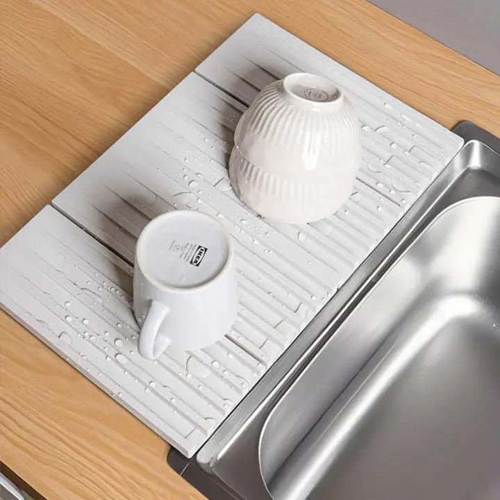 Flexible Silicone Drain Mat for Kitchen Counters