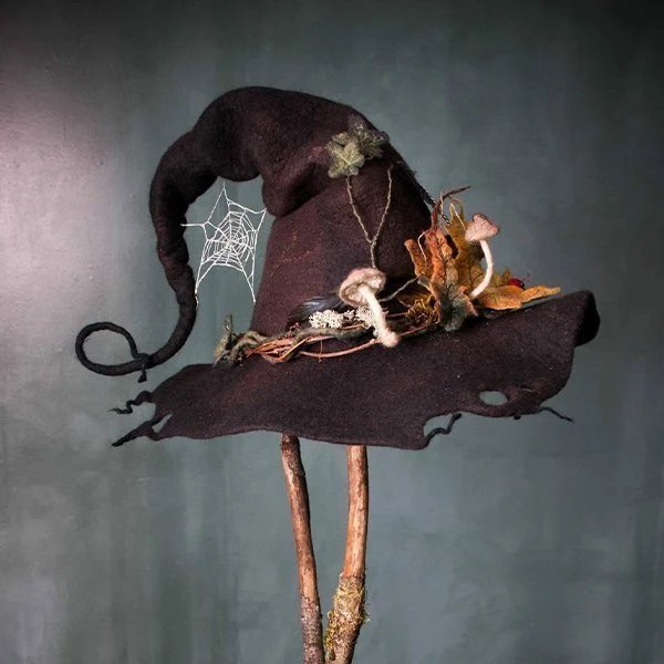 Spooky Black Witch Hat