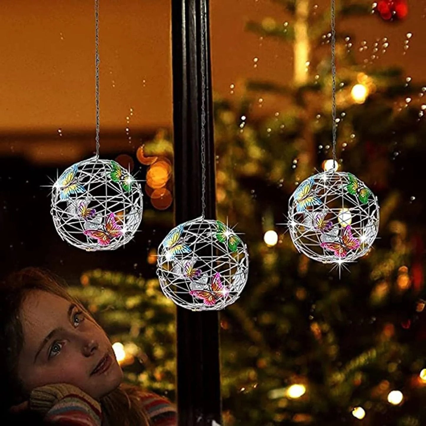 Colorful Garden Solar Butterfly Lamp