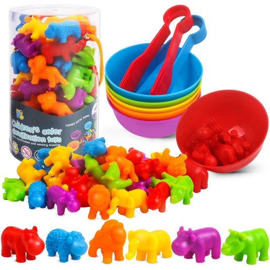 Colorful Animal Sorting Toy Set for Kids - Fesara