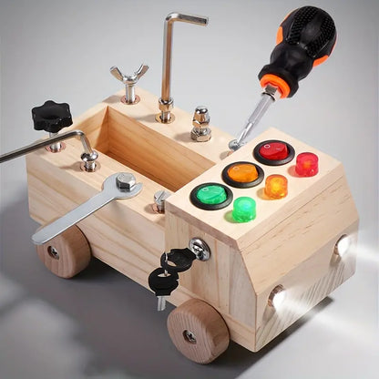 Educational Wooden Activity Board for Kids