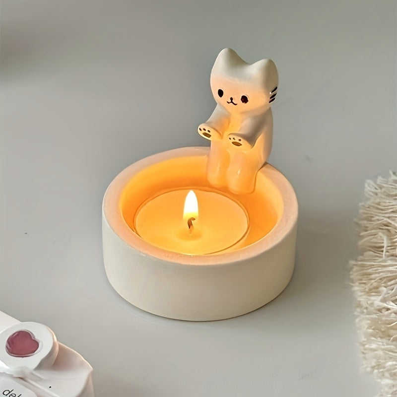 Cute Kitty Resin Storage Box Organizer