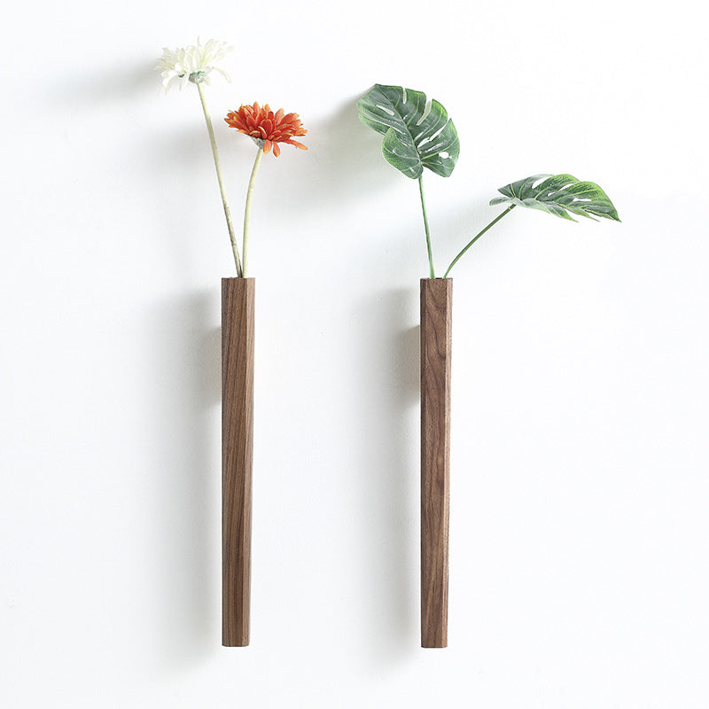 Simple Floating Glass Wall Vase Set