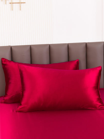 Soft Mulberry Silk Pillowcase Set with Hidden Zipper