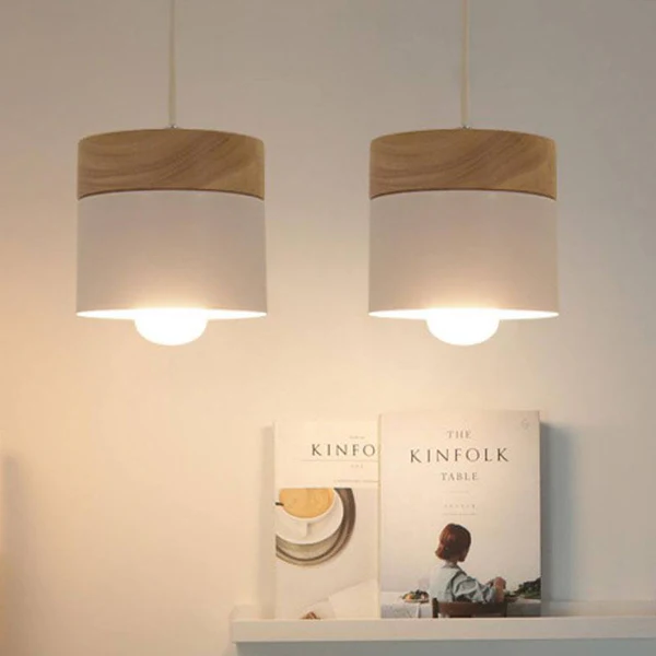 Kid's Room Wooden Hanging Lamp Reading Light