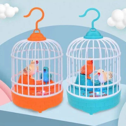 Fun Interactive Bird Cage with Lights and Sounds