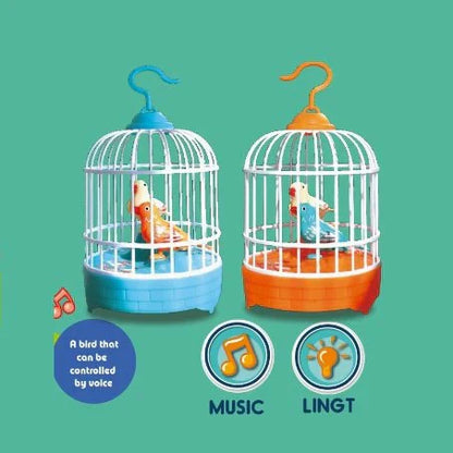 Fun Interactive Bird Cage with Lights and Sounds