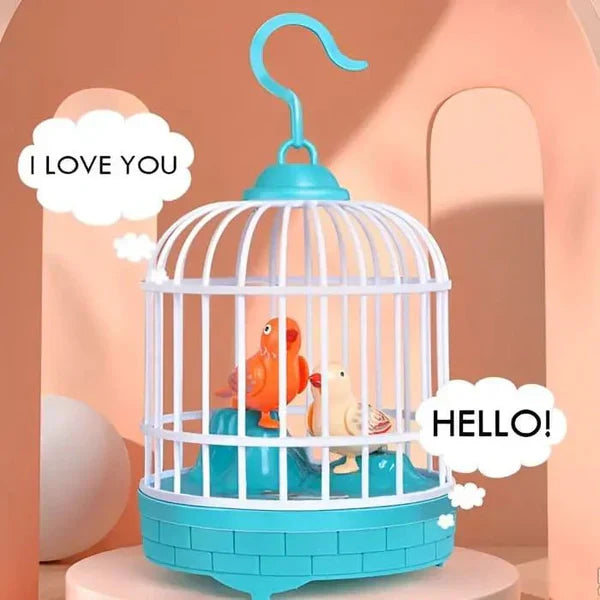 Fun Interactive Bird Cage with Lights and Sounds