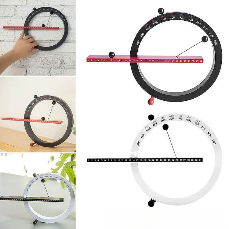 Magnetic Monthly Calendar with Erasable Writing Surface
