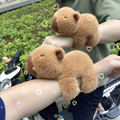 Fun Plush Capybara Squeaky Keychain Toy