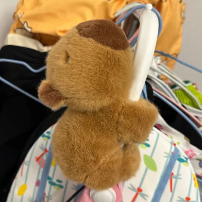 Fun Plush Capybara Squeaky Keychain Toy