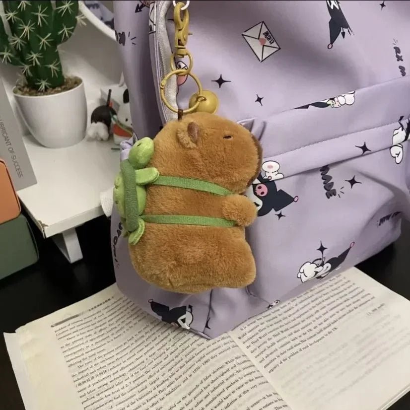 Fun Plush Capybara Squeaky Keychain Toy