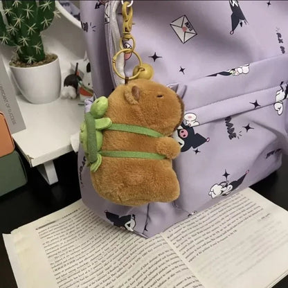 Fun Plush Capybara Squeaky Keychain Toy