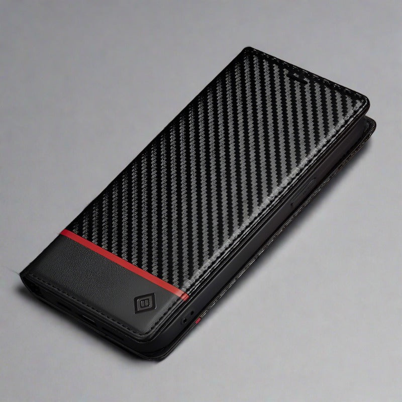 Premium Phone Case with Card Slot and Magnetic Closure