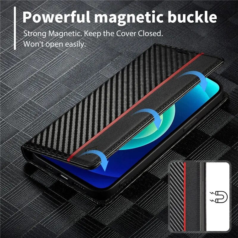 Premium Phone Case with Card Slot and Magnetic Closure - Fesara