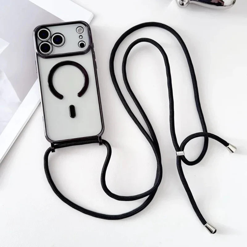 Detachable Phone Neck Strap with Clear Phone Case
