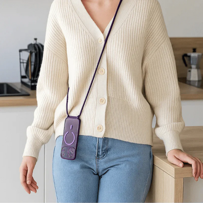 Detachable Phone Neck Strap with Clear Phone Case