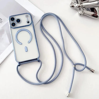 Detachable Phone Neck Strap with Clear Phone Case