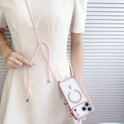 Detachable Phone Neck Strap with Clear Phone Case