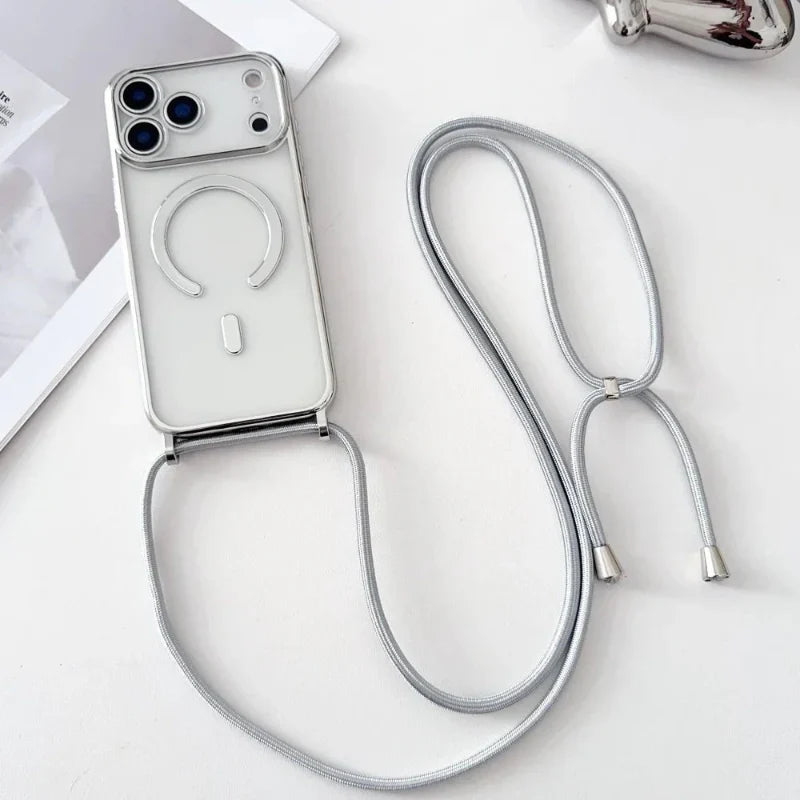 Detachable Phone Neck Strap with Clear Phone Case