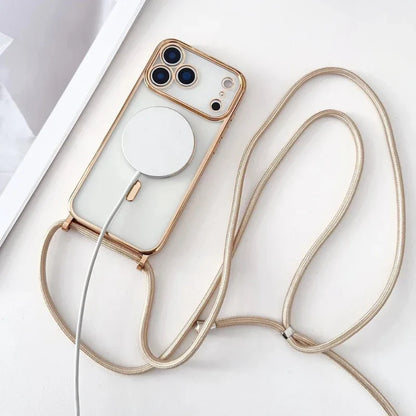Detachable Phone Neck Strap with Clear Phone Case