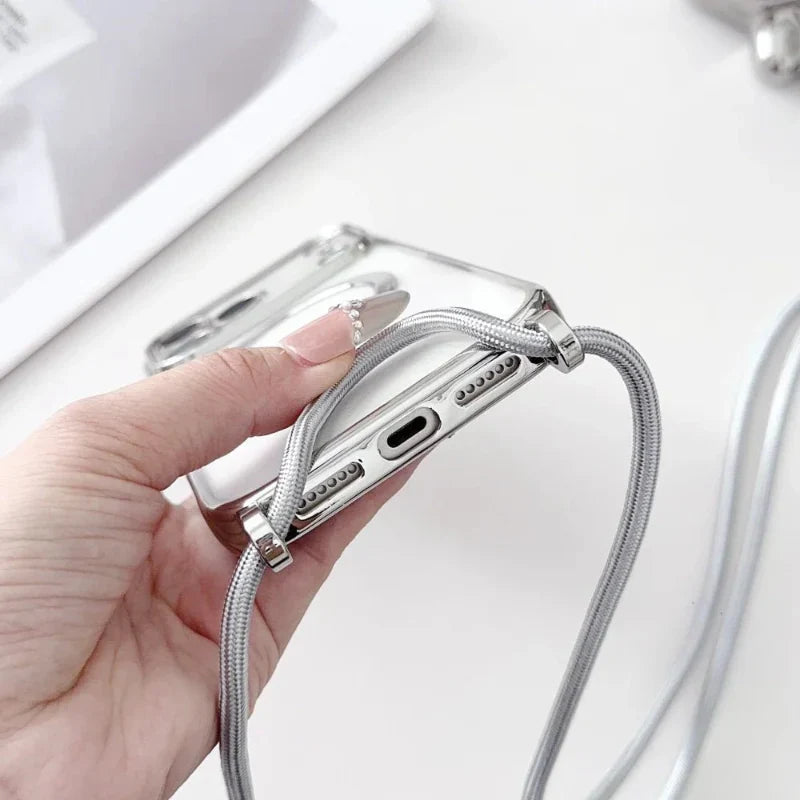 Detachable Phone Neck Strap with Clear Phone Case