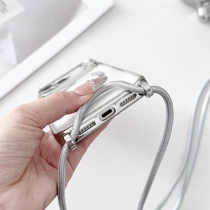 Detachable Phone Neck Strap with Clear Phone Case