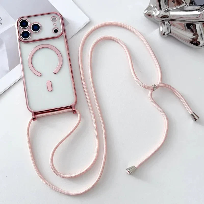 Detachable Phone Neck Strap with Clear Phone Case