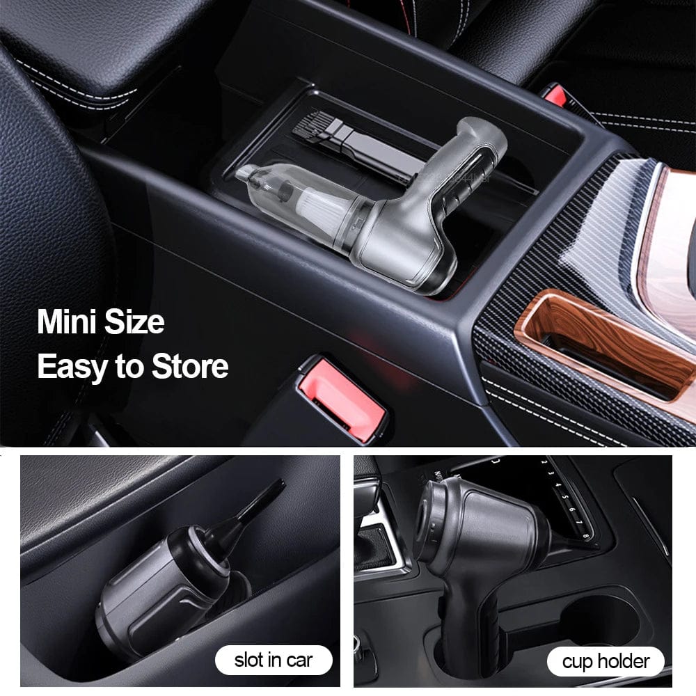 Portable Car Vacuum Cleaner Compact Auto Detailing Kit
