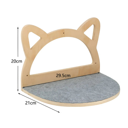 Cat Climbing Wall Shelf with Scratch Post