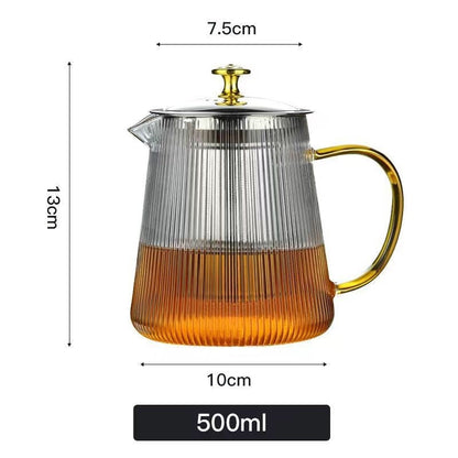 Clear Borosilicate Glass Teapot – Sleek Design