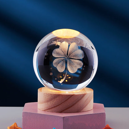 Colorful Crystal LED Bedside Lamp