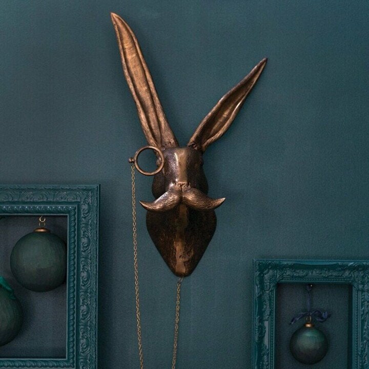 Colorful Animal Head Wall Art - Fun Hand Painted Resin Figures