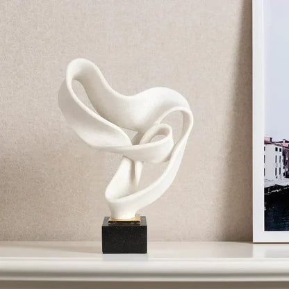 Stylish Resin Figurine - Elegant Home Office Decor