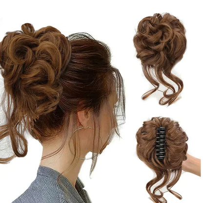 Fesara | Bouncy Bun Hair Extension - Easy Clip in Hairpiece