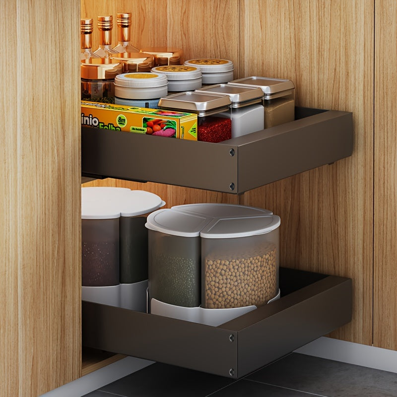 Compact Kitchen Slide Out Storage Shelf