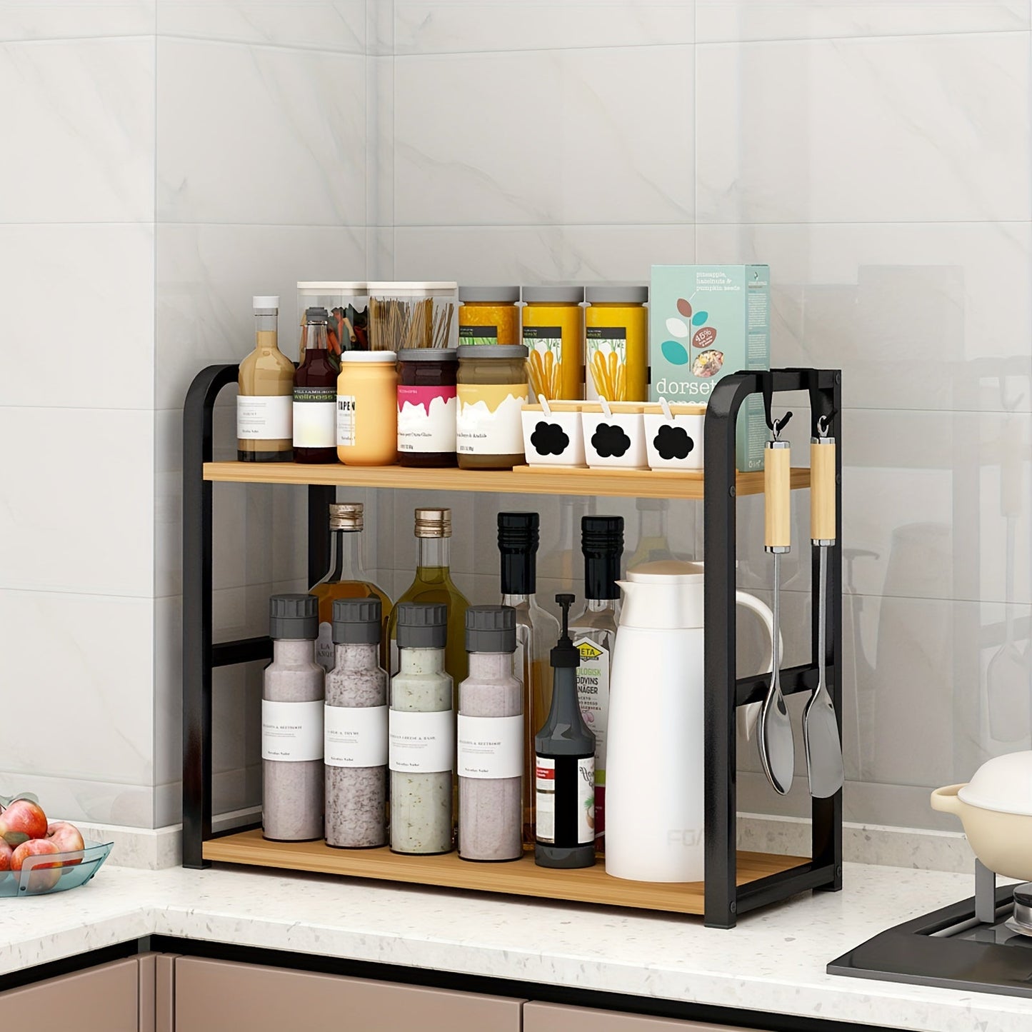 Space Saving Steel Kitchen Storage Shelf