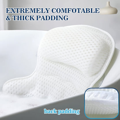 Soft Spa Bath Pillow with Neck and Back Support