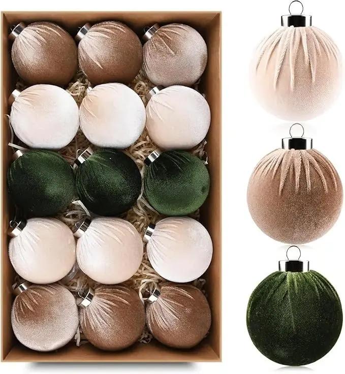 Luxurious Velvet Christmas Ornaments