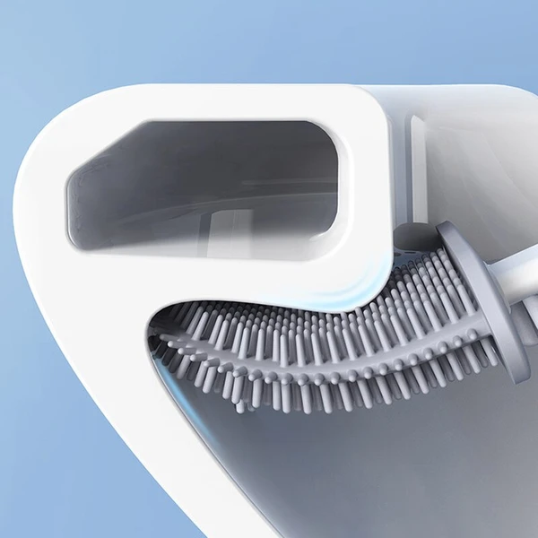 Flexible Toilet Brush with Soft Bristles for Easy Cleaning