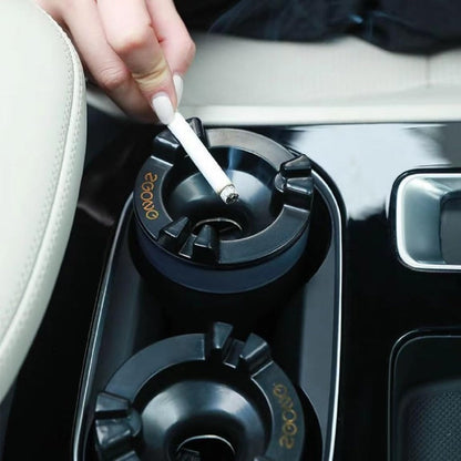 Portable Car Ashtray with Easy Extinguish