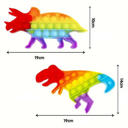 Colorful Dino Fidget Toy for Kids Stress Relief