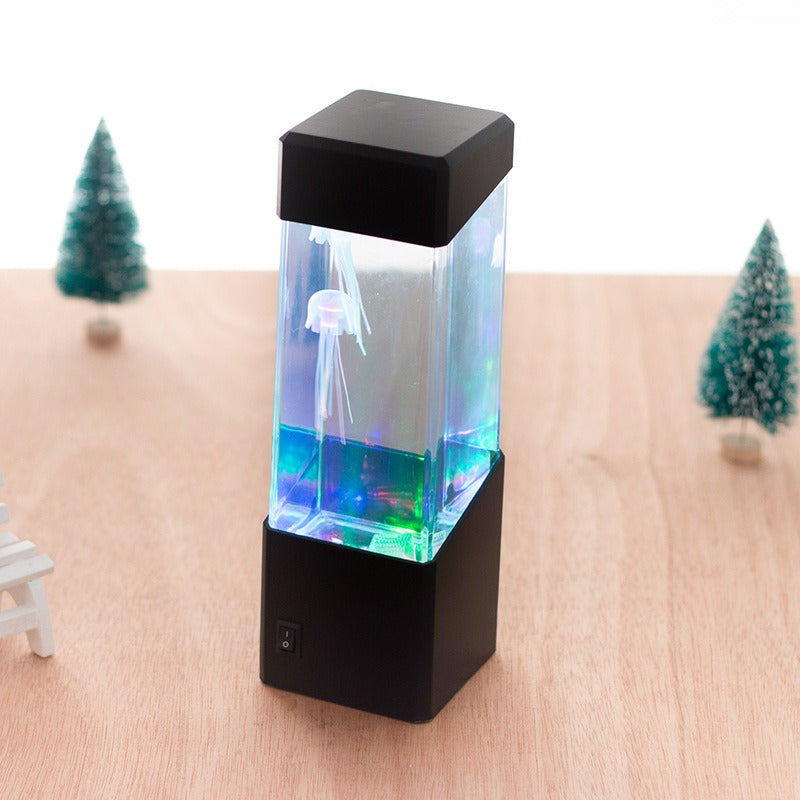 Ocean Blue Jellyfish Table Lamp