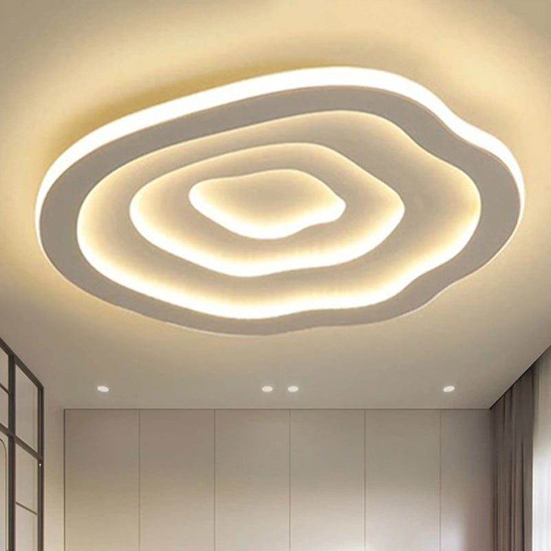 Stylish Round Ceiling Lamp with Soft LED Lighting - Fesara