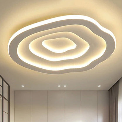Stylish Round Ceiling Lamp with Soft LED Lighting - Fesara