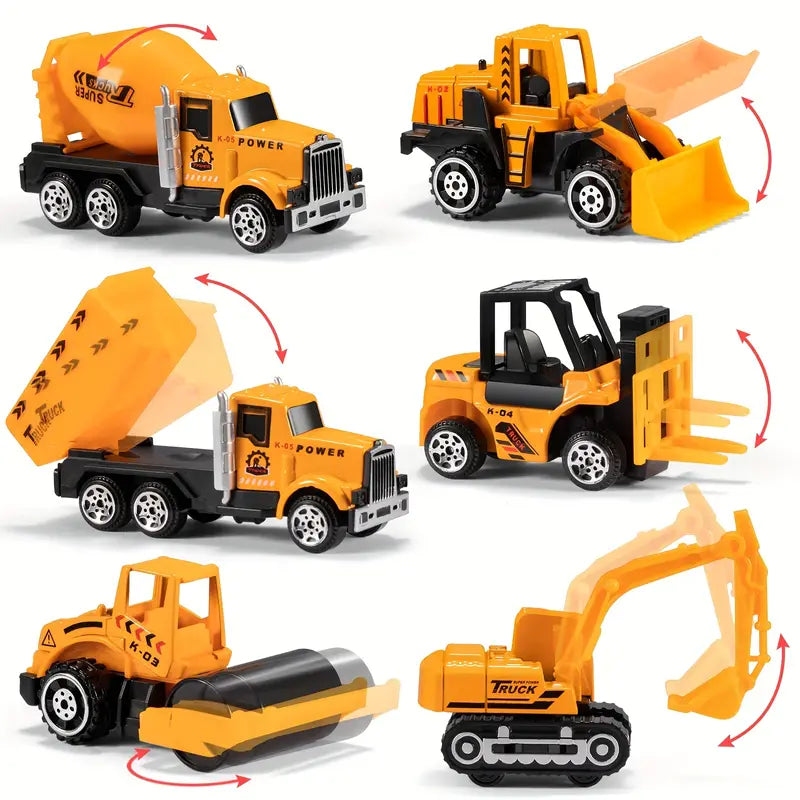 Fun Kids Construction Toy Truck Set with Building Blocks
