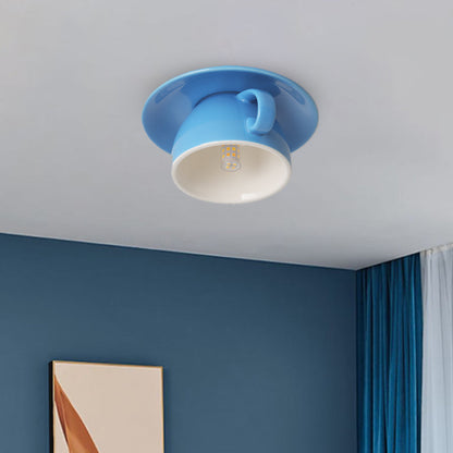 Stylish Ceramic Coffee Cup Pendant Light